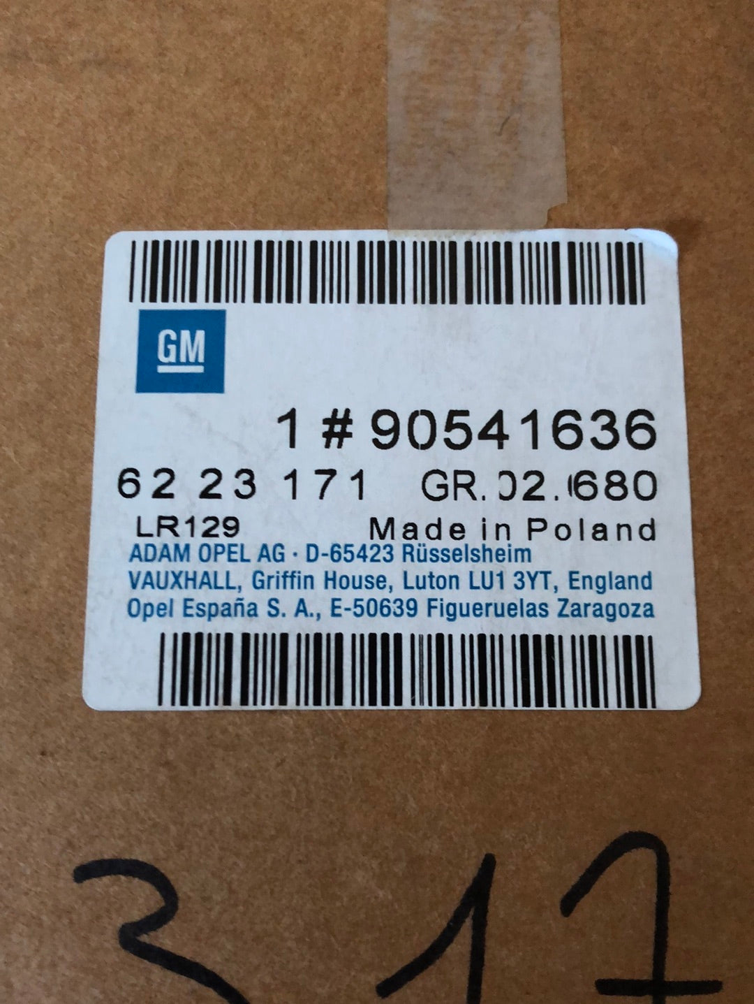 Original GM Opel Vectra B Caravan Rücklicht links Neu