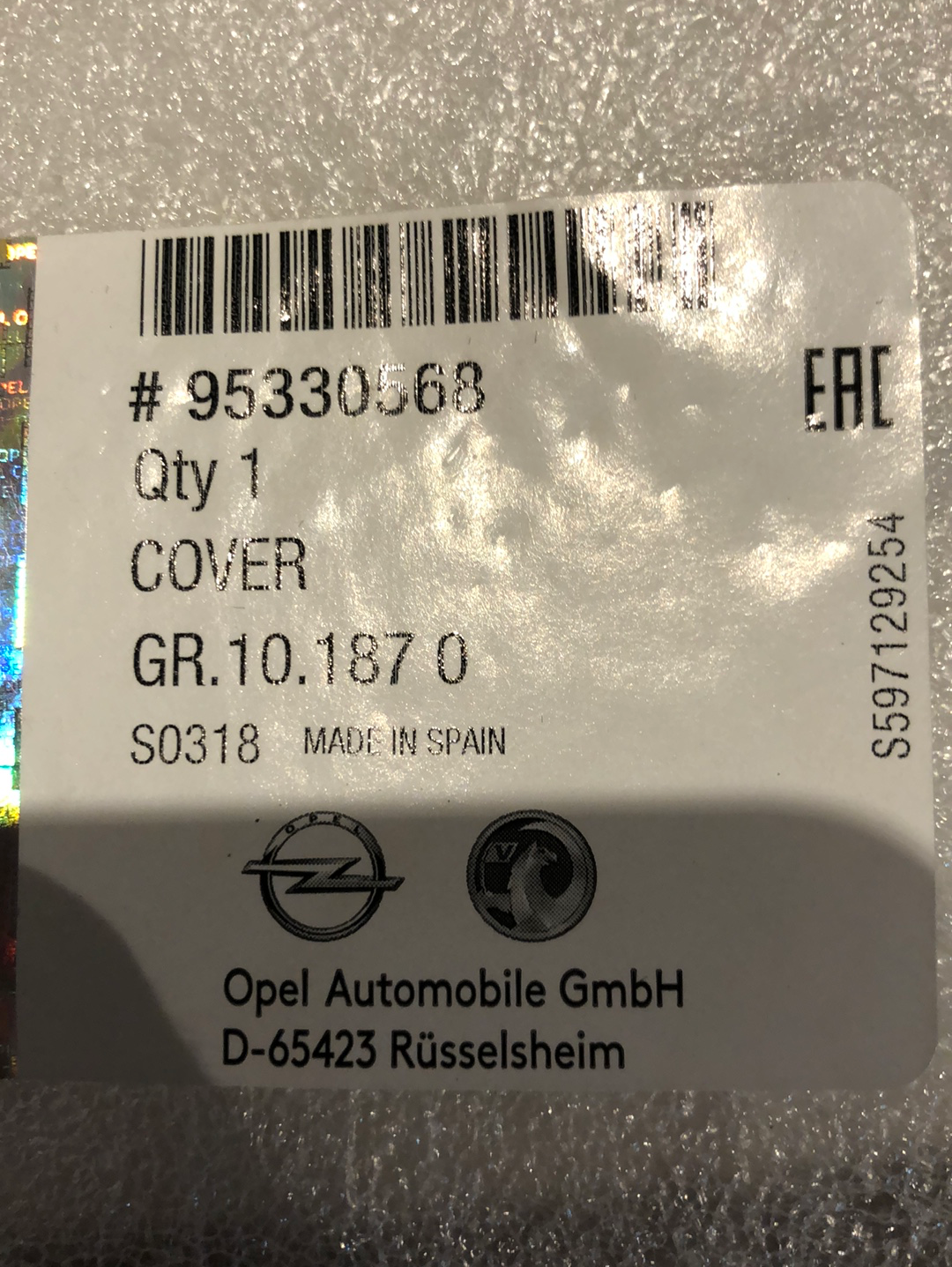 Original GM Chevrolet Trax Außenspiegelabdeckung Neu