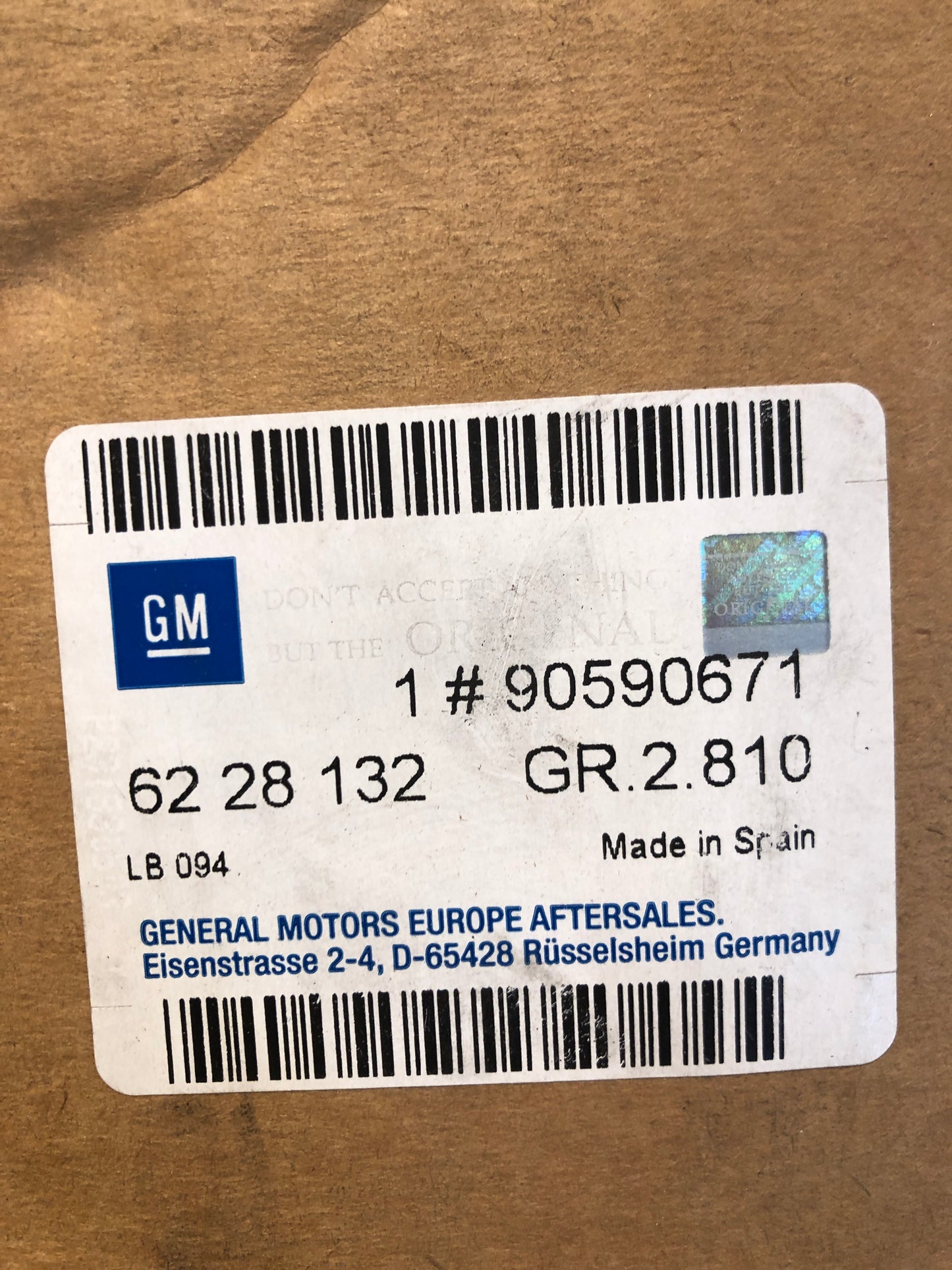 Original GM Opel Astra G/H Zafira A/B Signalhorn Neu