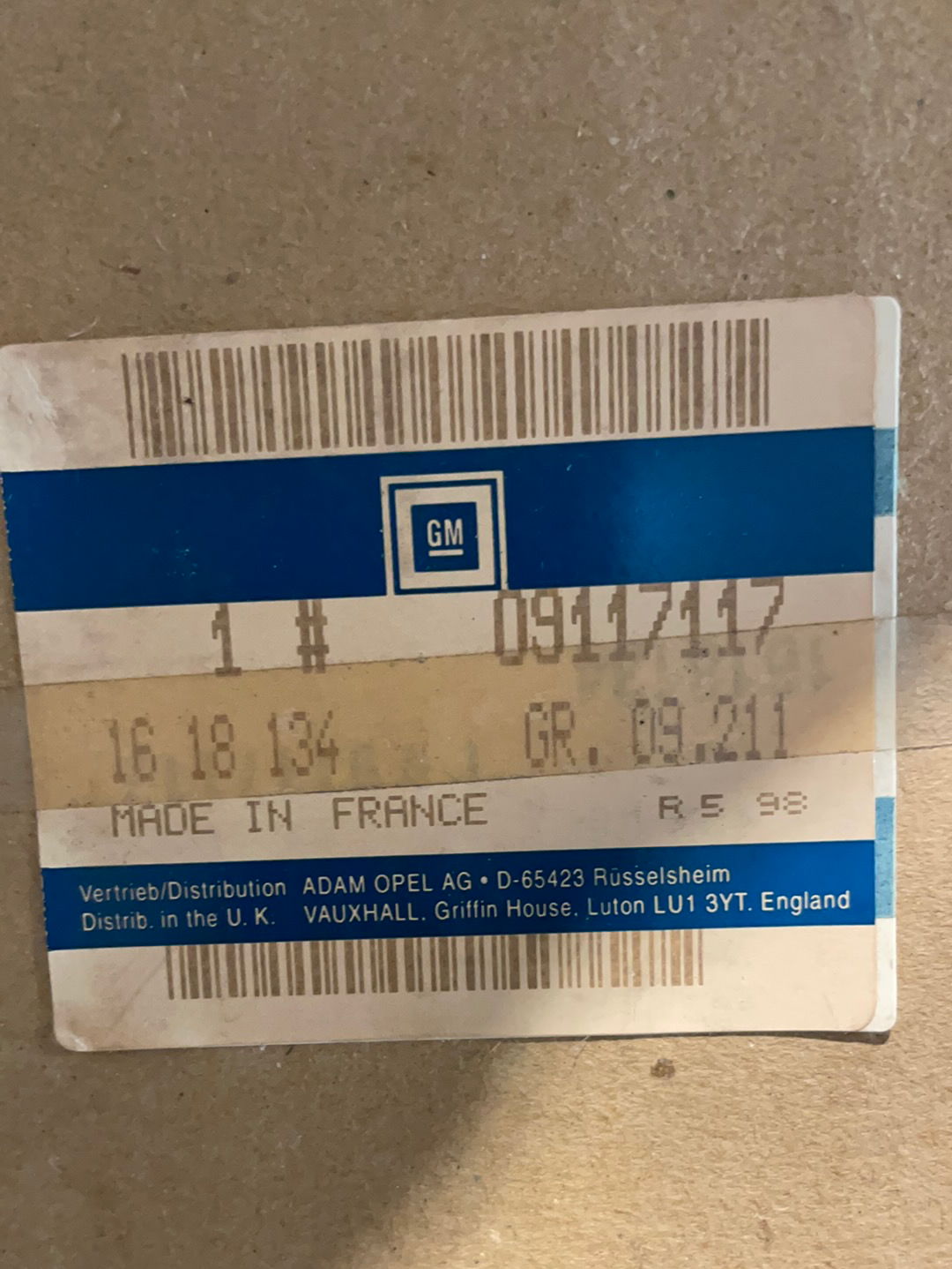 Original GM Opel Astra G 1.4 16V Bj. 1998-2005 Wärmetauscher Neu