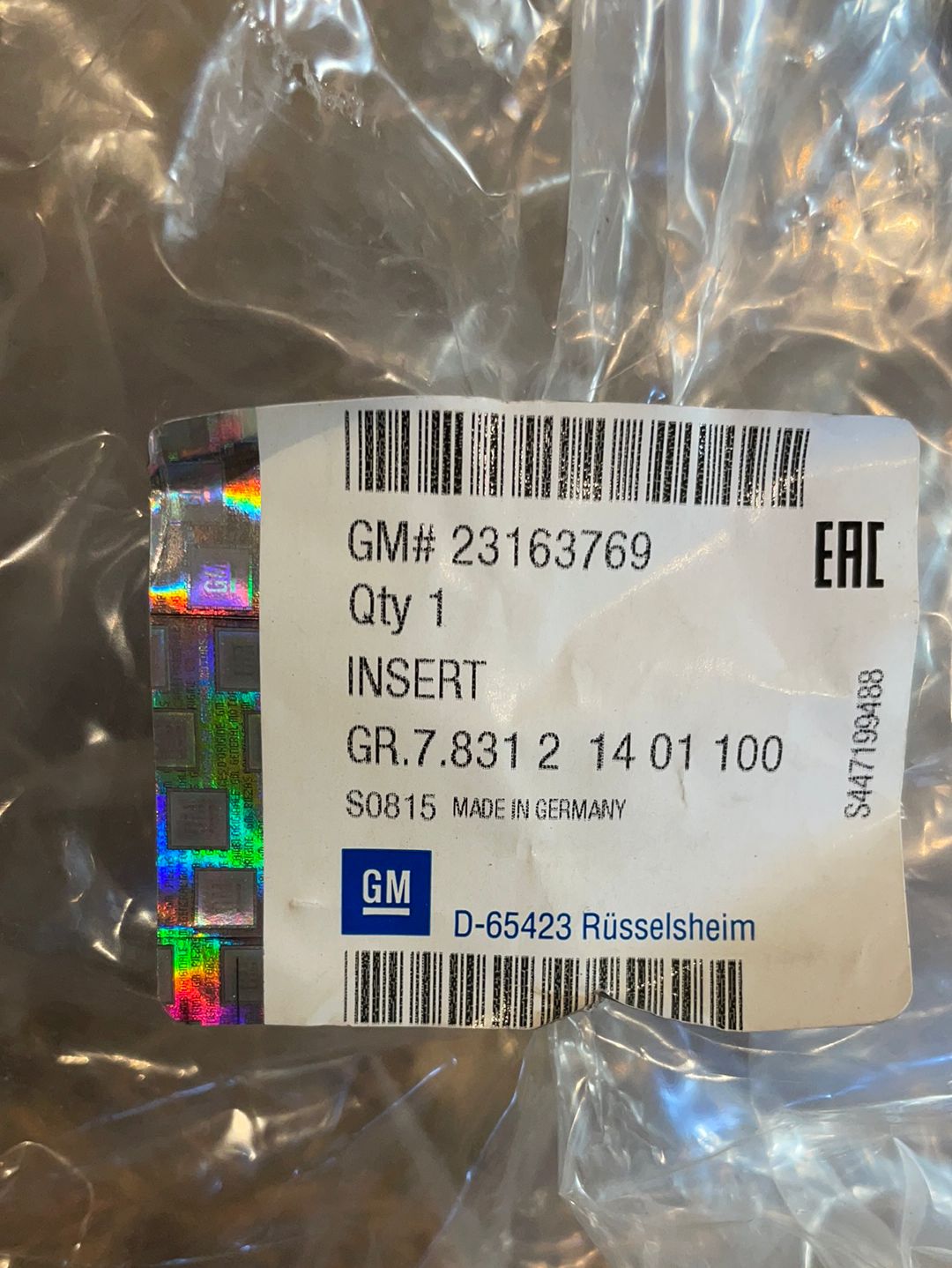 Original GM Opel Insignia A Stoßfängereinsatz vorne rechts Neu
