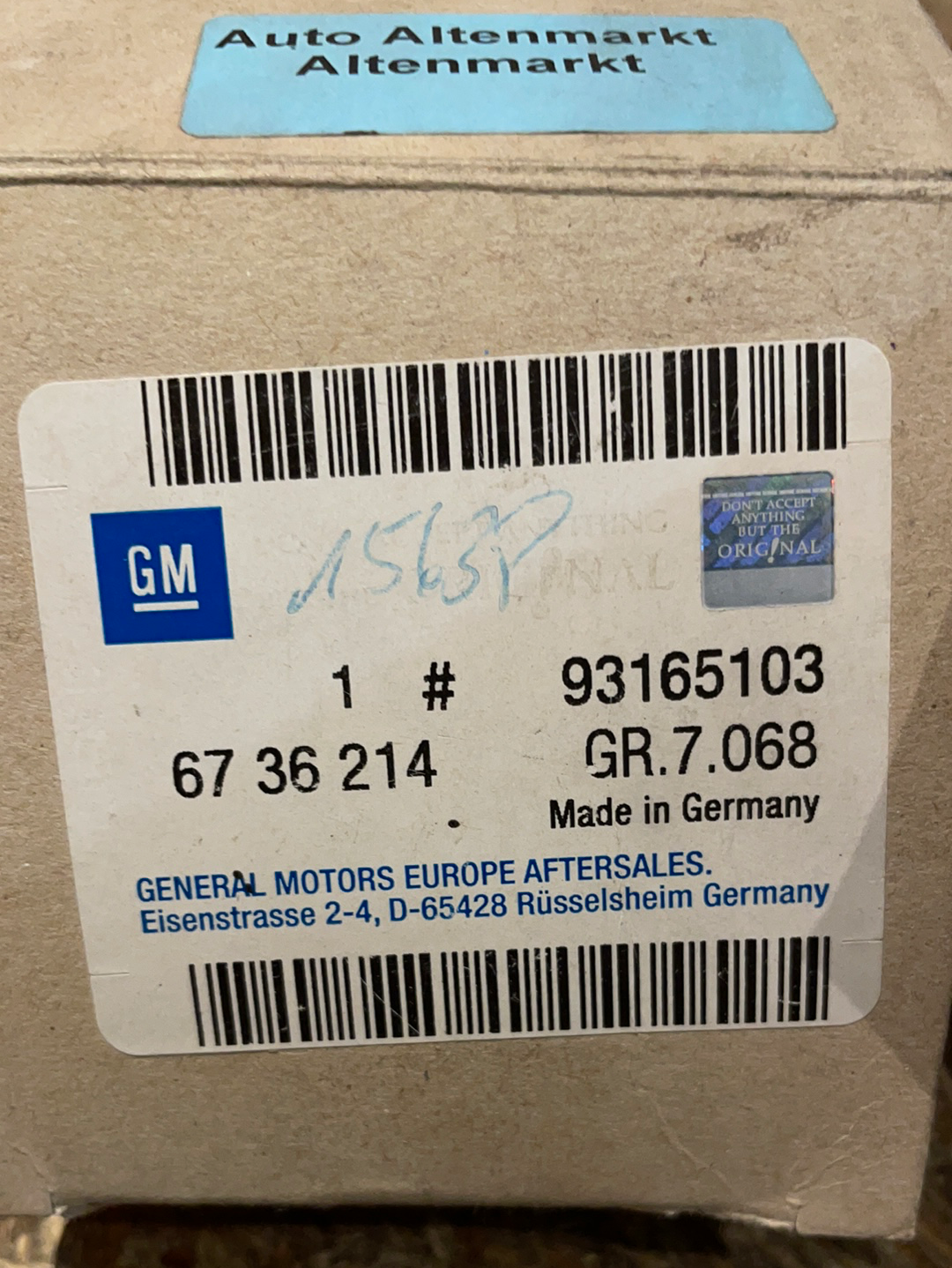 Original GM Opel Astra Zafira Combo Vectra Relais Steuergerät Blinker Anhängerkupplung Neu