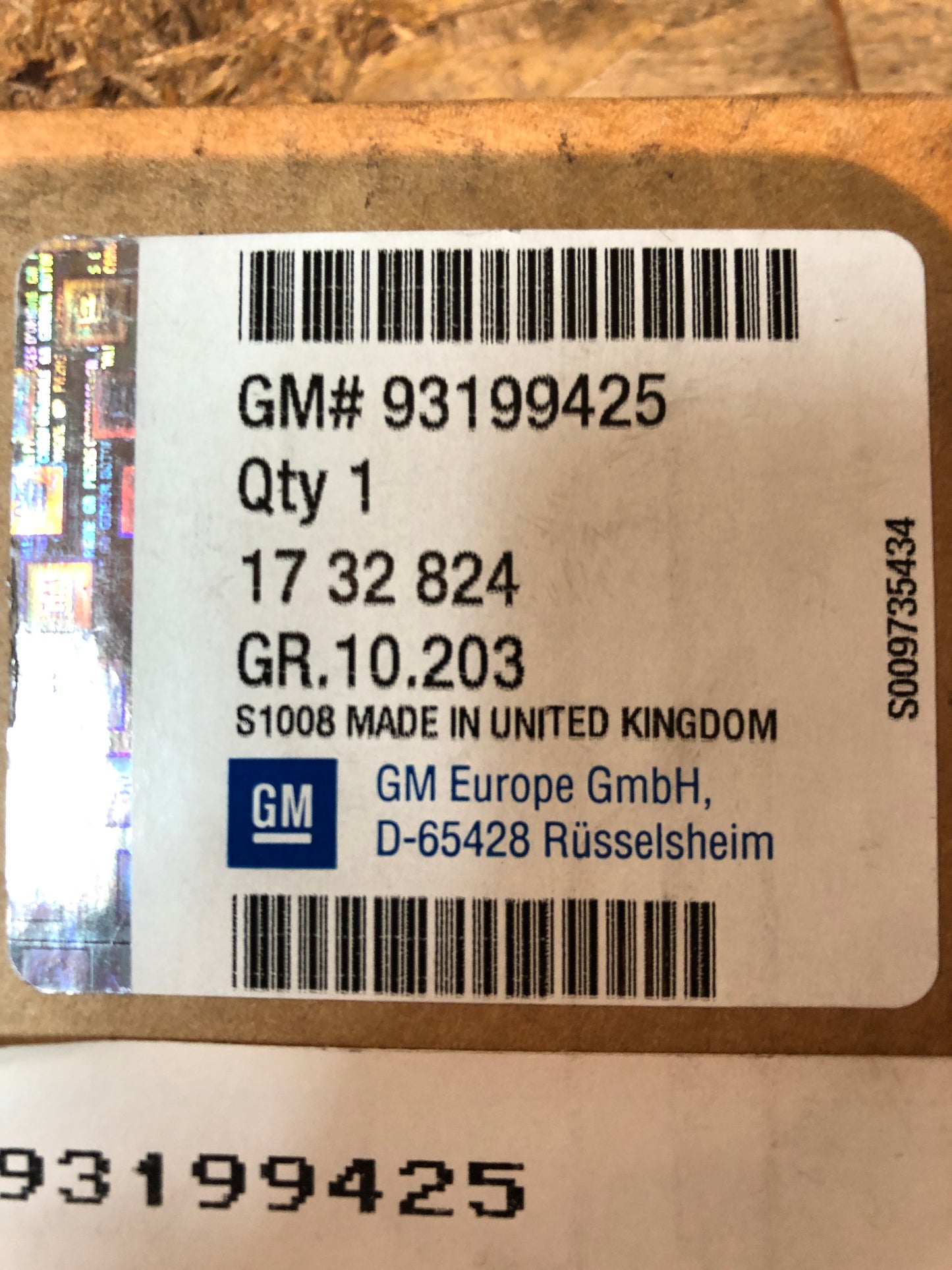 Original GM Opel Meriva A Sonnenrollos Heckfenster Neu