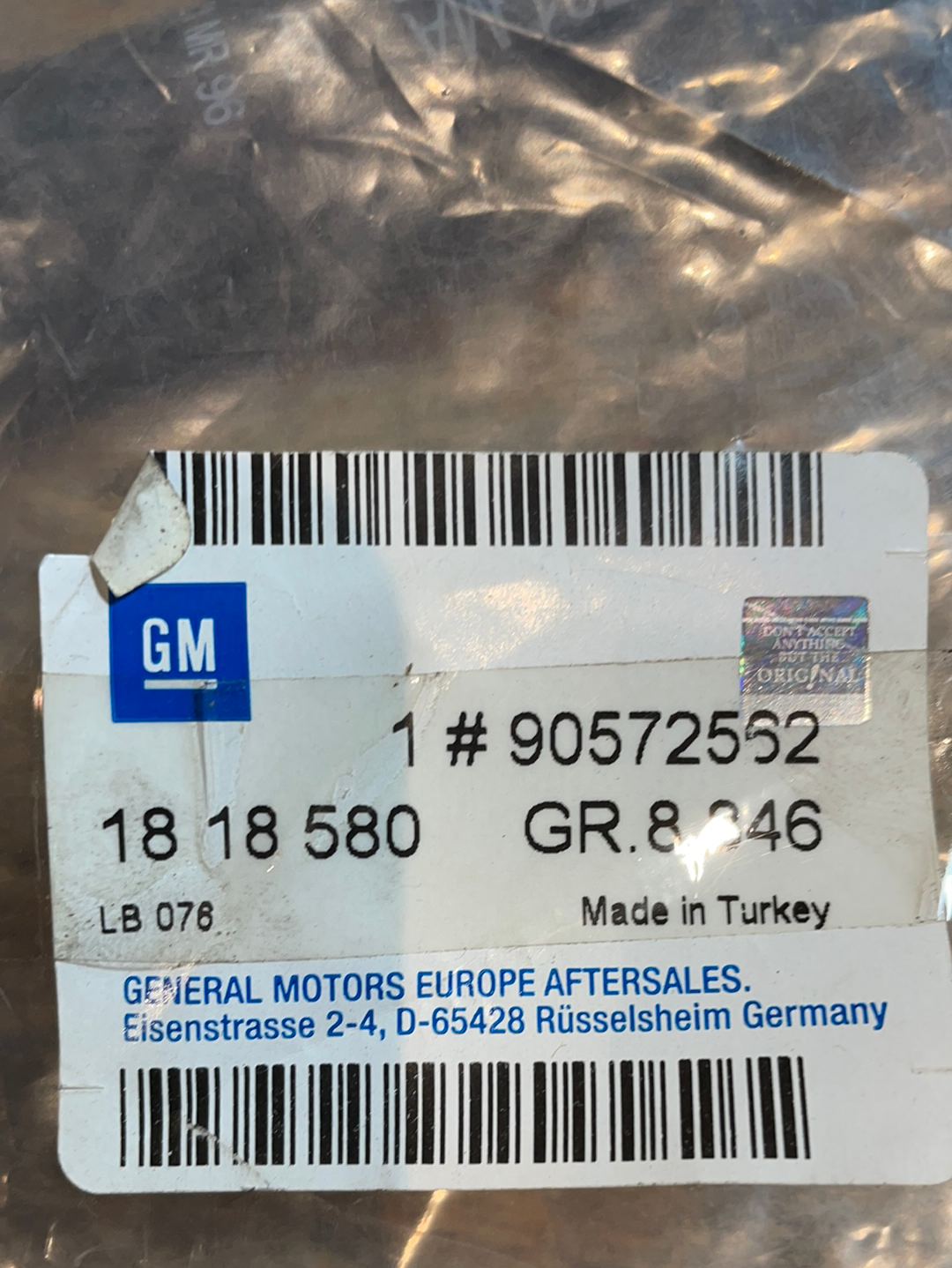 Original GM Opel Astra F Schlauchbogen Wärmetauscher Neu