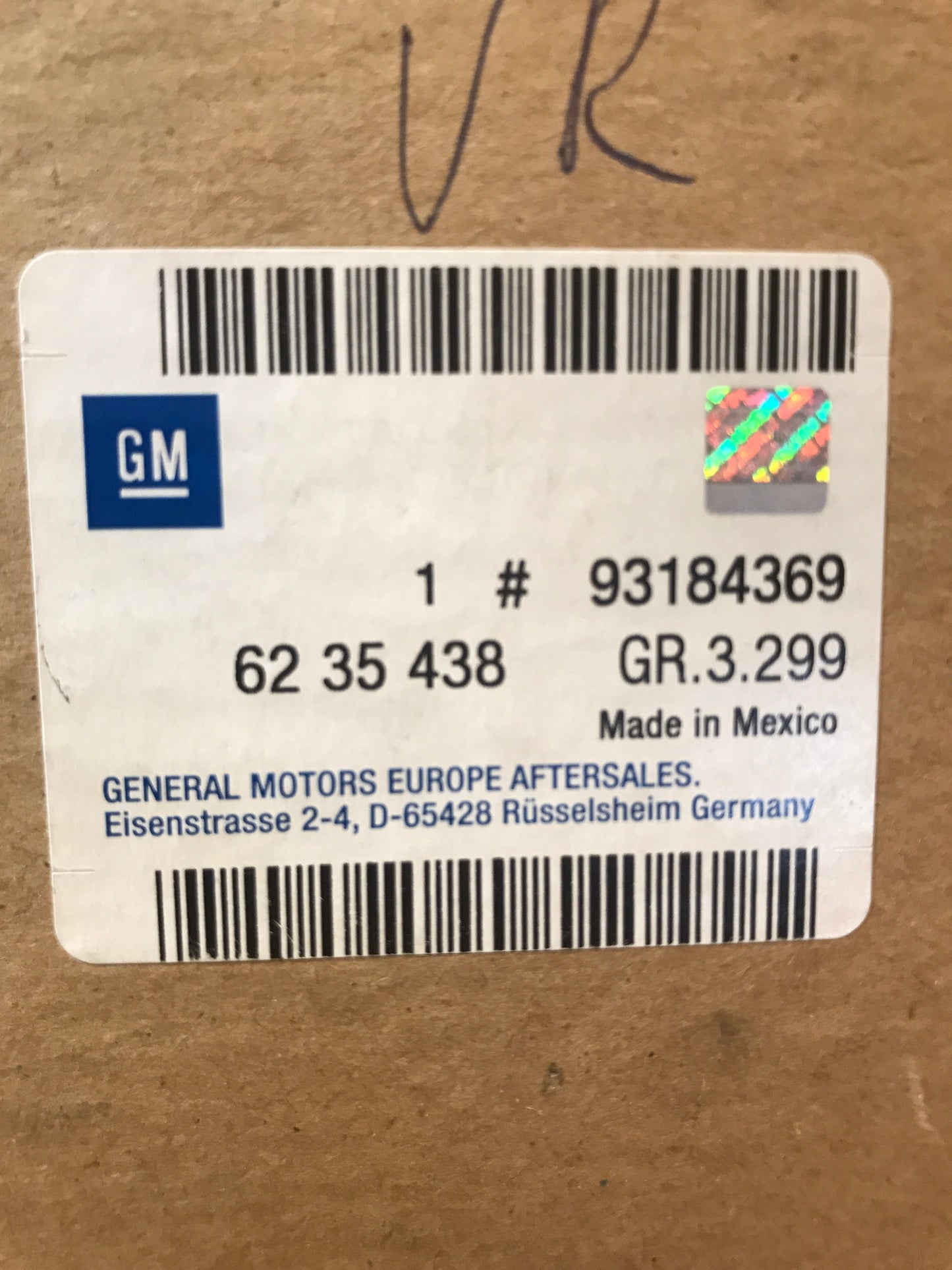 Original Astra H Steuereinheit Airbag NEU
