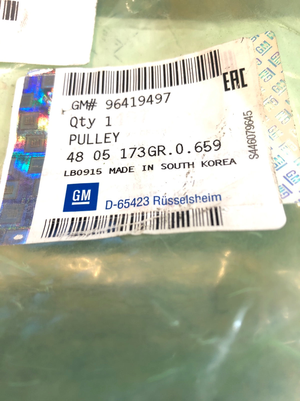 Original Opel Antara Riemenscheibe Kurbelwelle Neu
