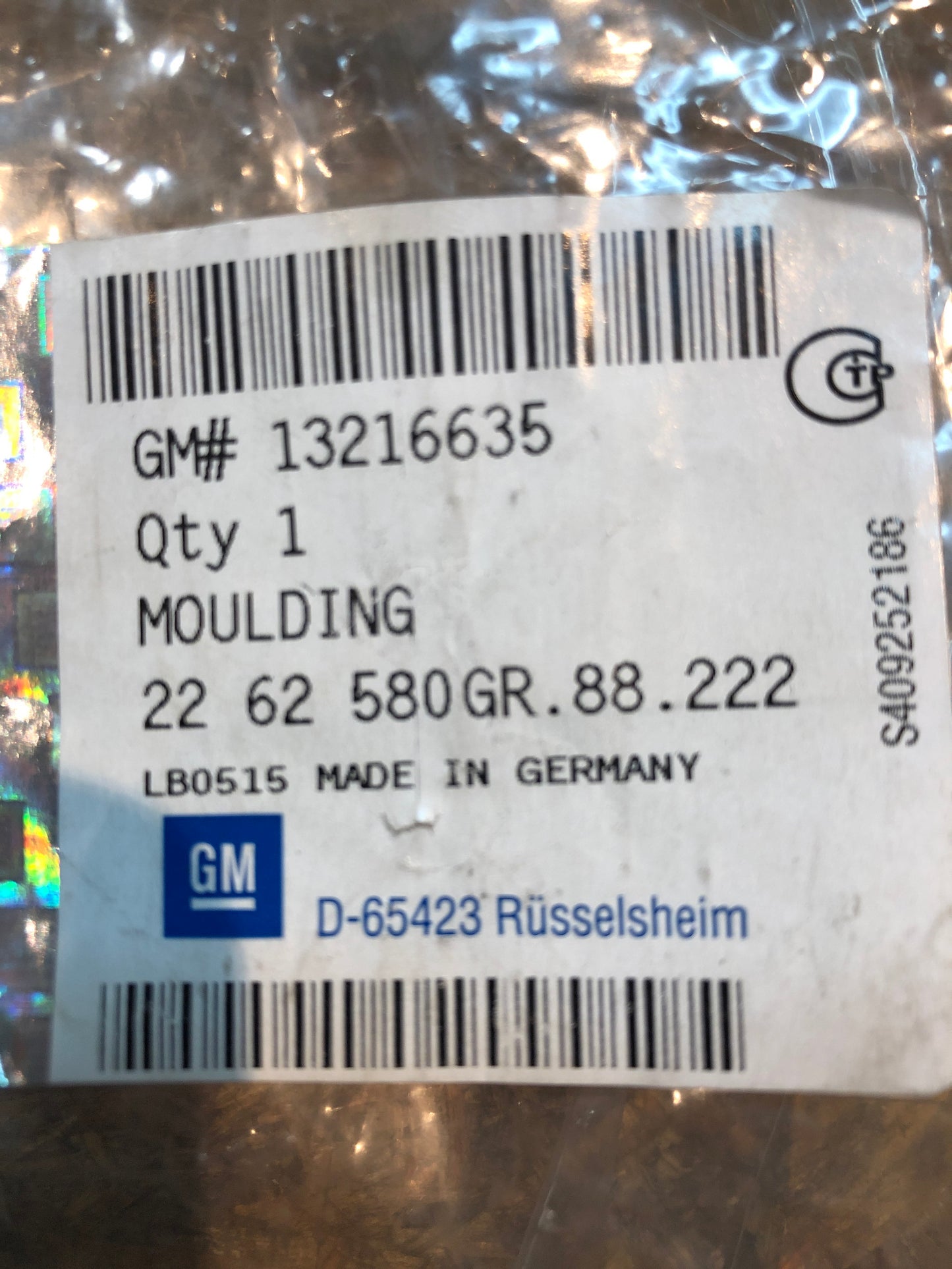 Original GM Opel Corsa D Hebel Rückenarretierung Neu