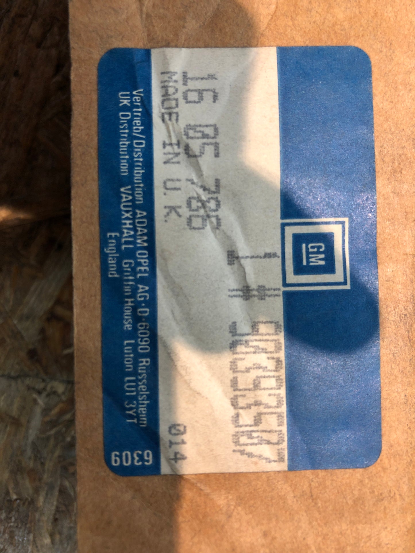 Original GM Opel Omega Calibra Saab Bremsbelagsatz Hinten Neu
