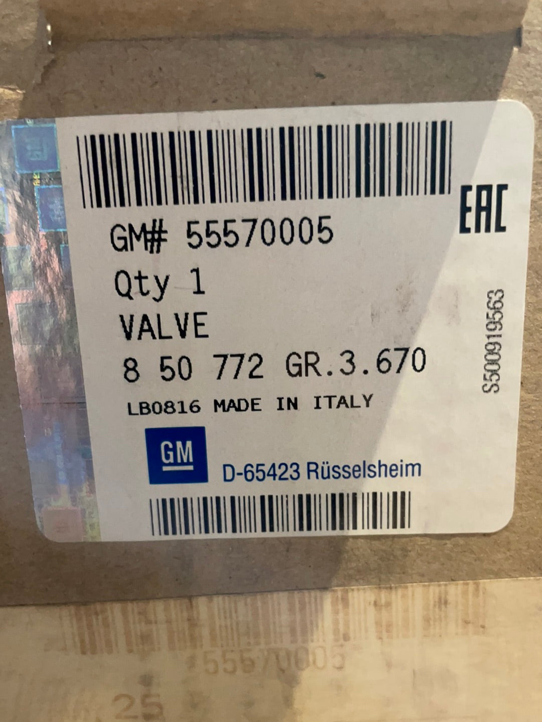 Original GM Opel Astra Insignia Mokka Zafira 1,6 CDTI AGR Ventil Neu
