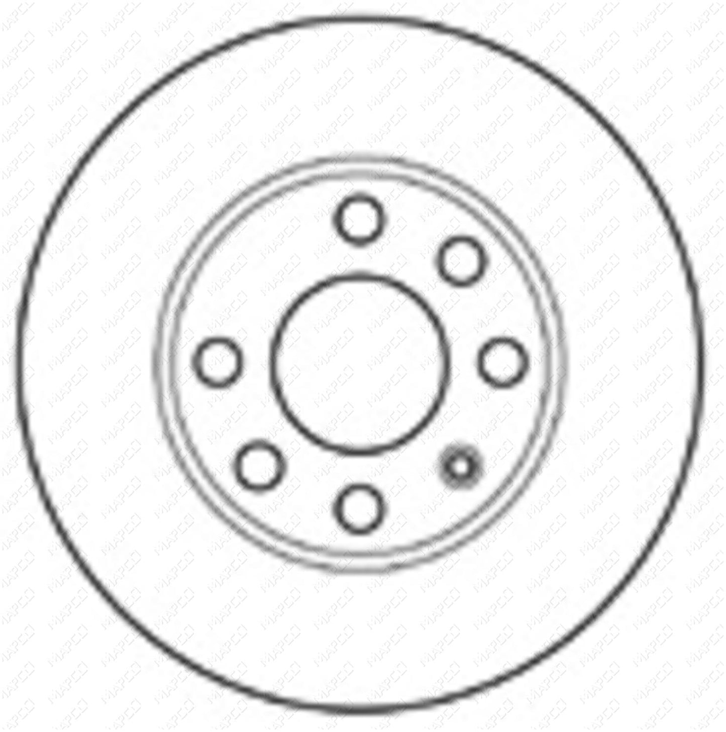MAPCO Bremsscheibe Vorderachse 15749
