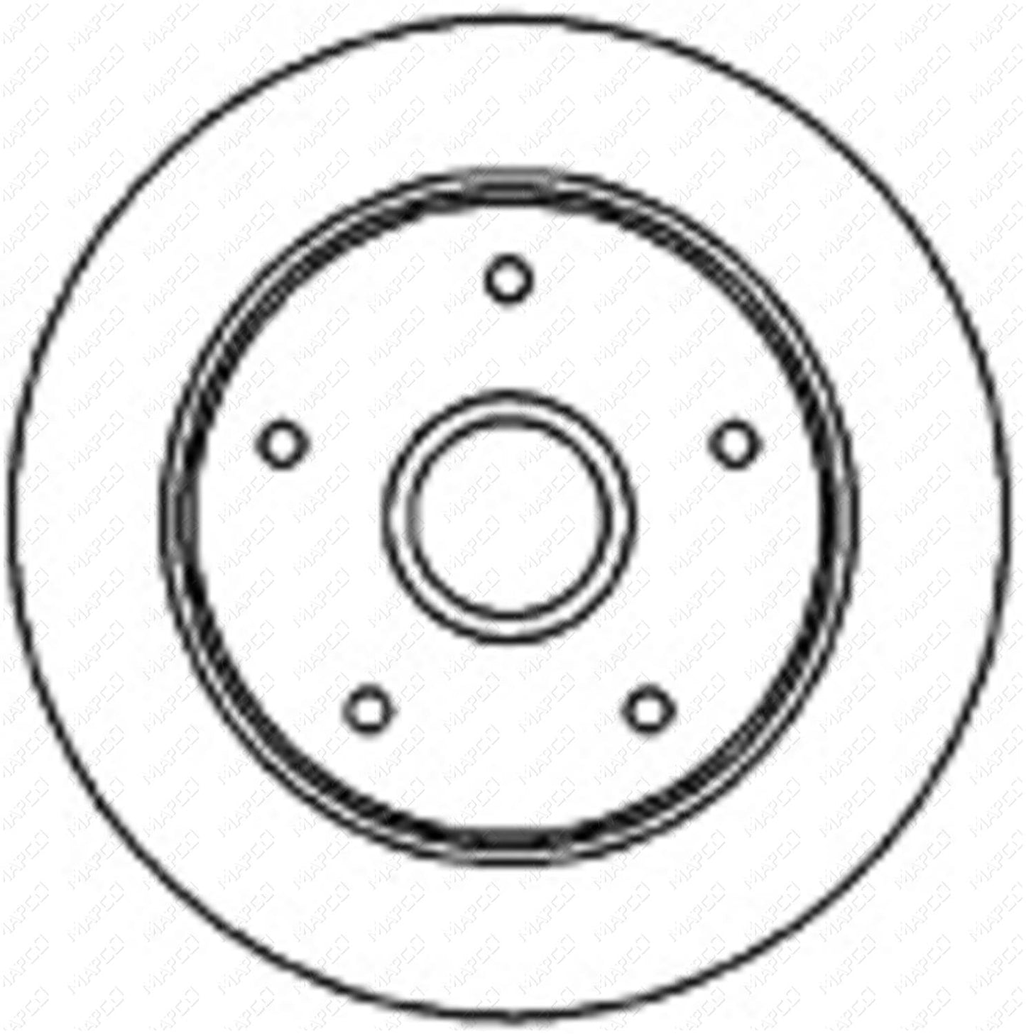 MAPCO Bremsscheibe Hinterachse 25530