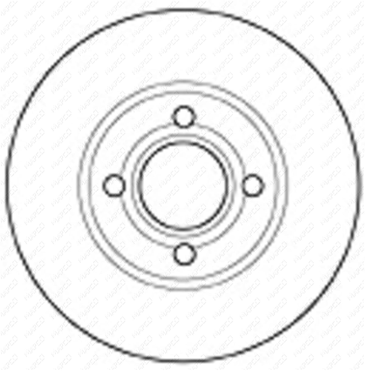 MAPCO Bremsscheibe Vorderachse 15863