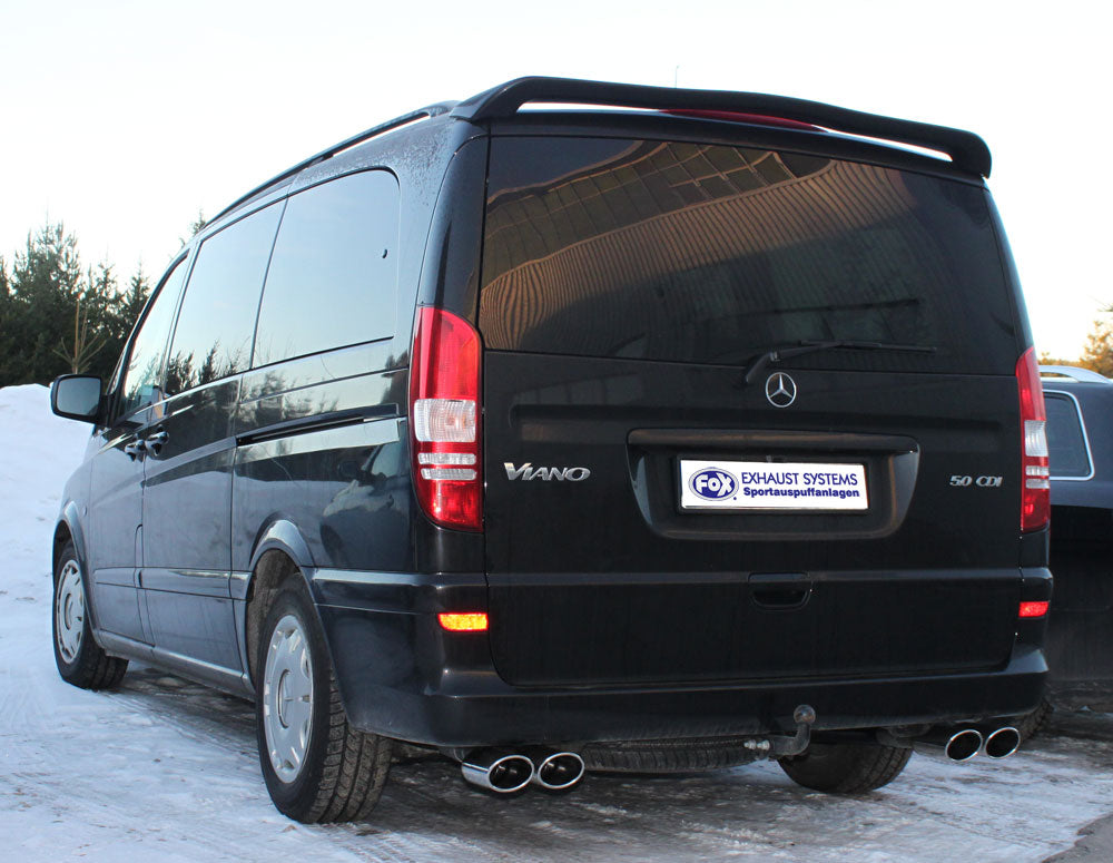 FOX Mercedes Vito/ Viano - W639 (nicht Compact) Endschalldämpfer quer Ausgang rechts/links - 2x115x85 Typ 32 rechts/links