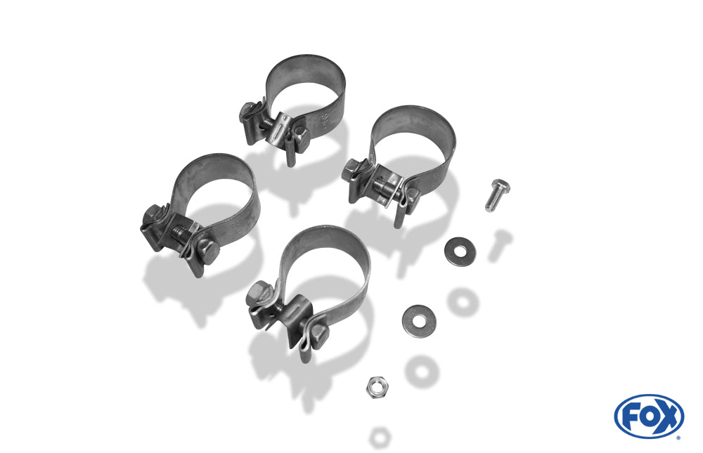 FOX Mercedes SL Typ 230 Endschalldämpfer rechts/links - 2x115x85 Typ 32 rechts/links - Halbanlage ab Kat