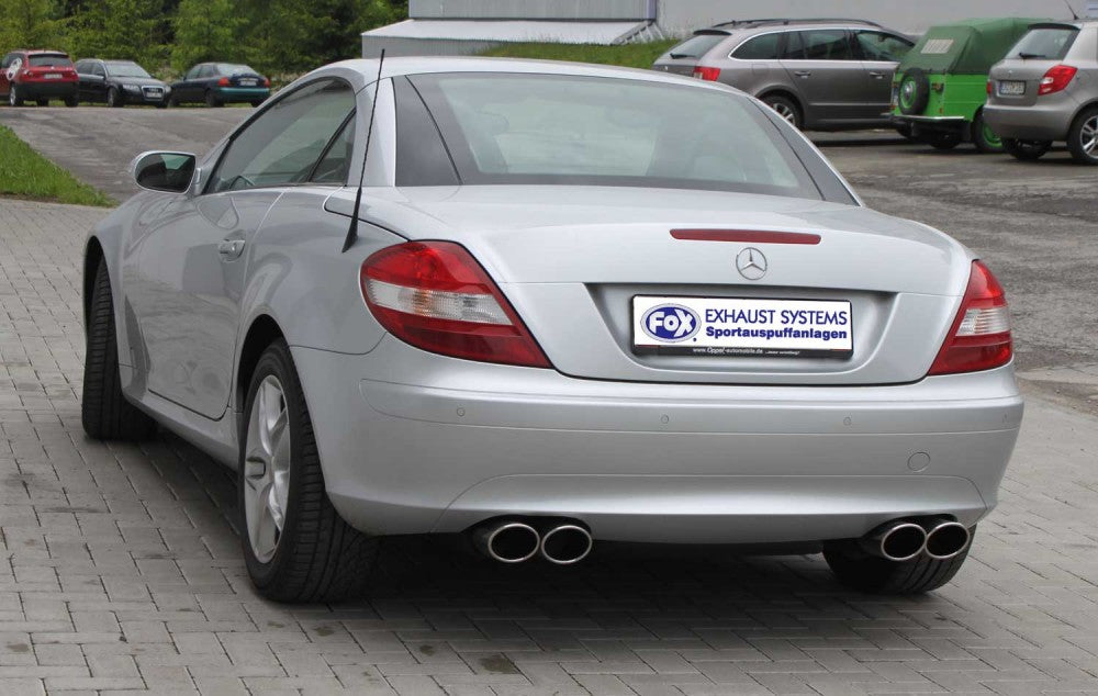 FOX Mercedes SLK Typ 171 - 4/6 Zylinder Endschalldämpfer rechts/links - 2x115x85 Typ 32 rechts/links