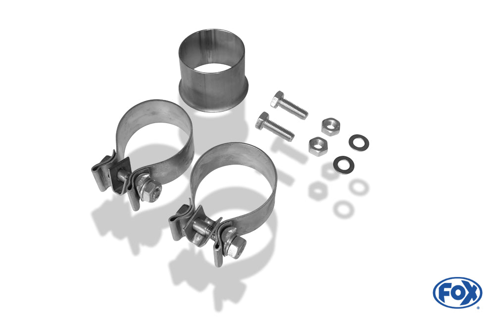FOX Nissan 350Z Endschalldämpfer quer Ausgang Ø70mm rechts/links - 2x76 Typ 13 rechts/links