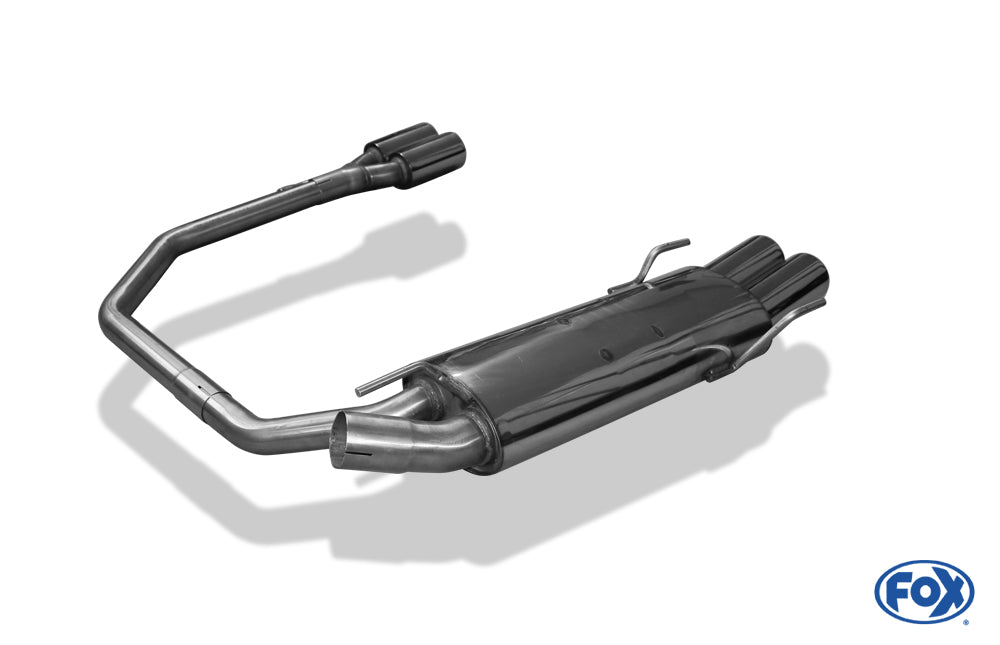 FOX Opel Astra F-CC Endschalldämpfer Ausgang rechts/links 3-Punkt-Aufhängung - 2x80 Typ 13 rechts/links