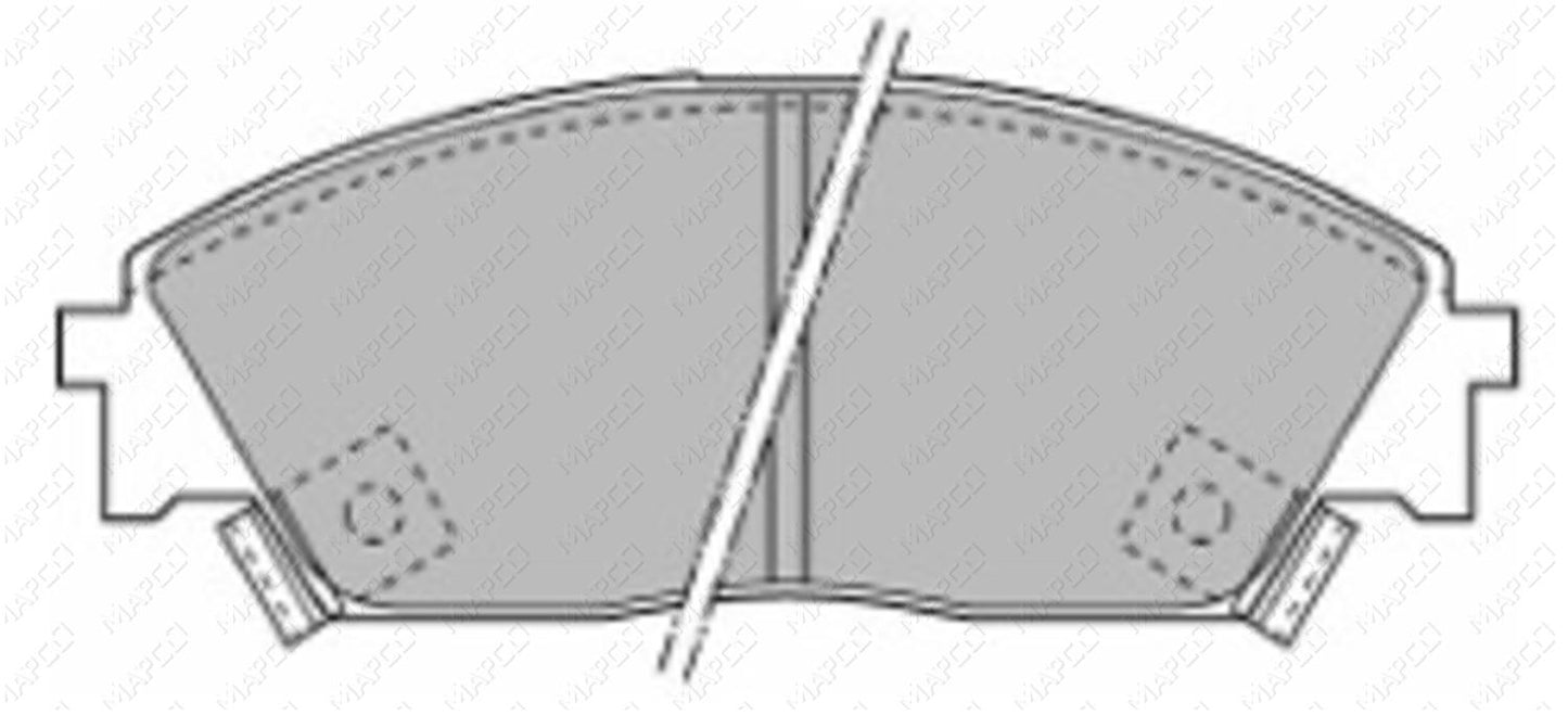 MAPCO Bremsbelagsatz, Scheibenbremse Vorderachse 6434