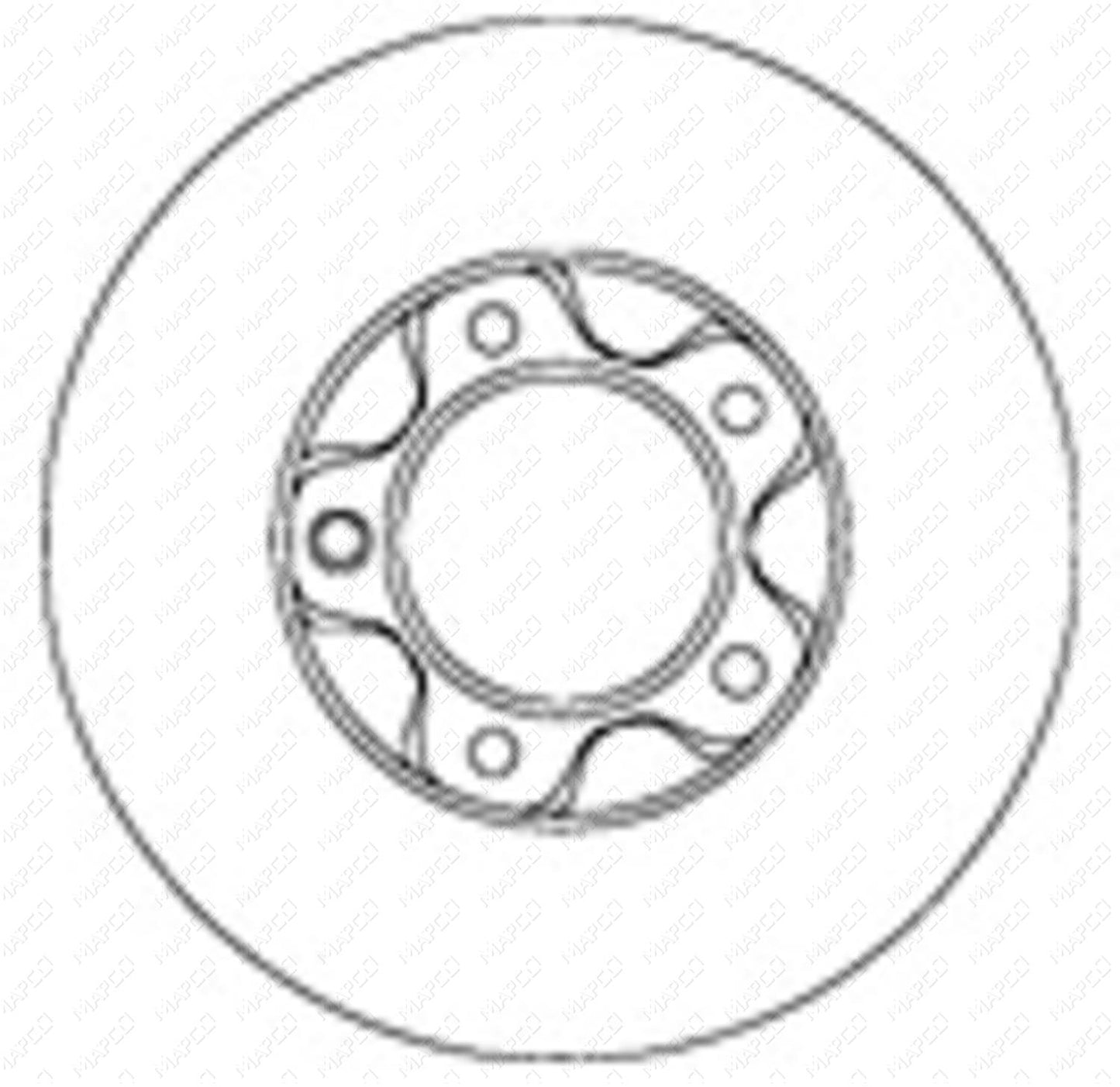 MAPCO Bremsscheibe Vorderachse 15776