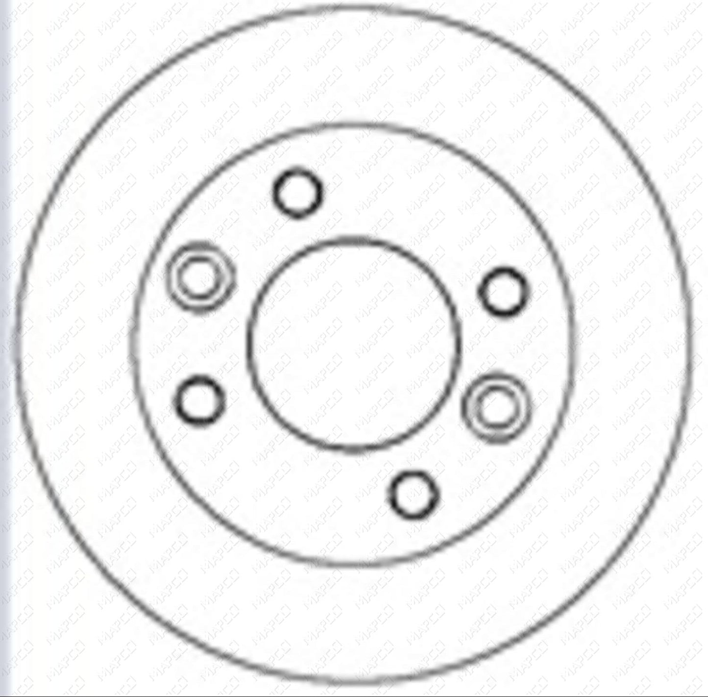 MAPCO Bremsscheibe Vorderachse 15282