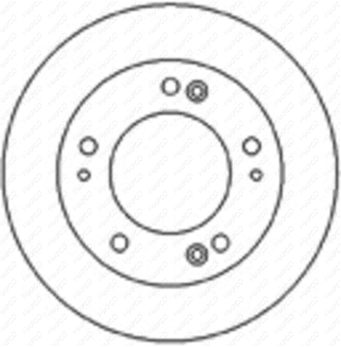 MAPCO Bremsscheibe Vorderachse 25570