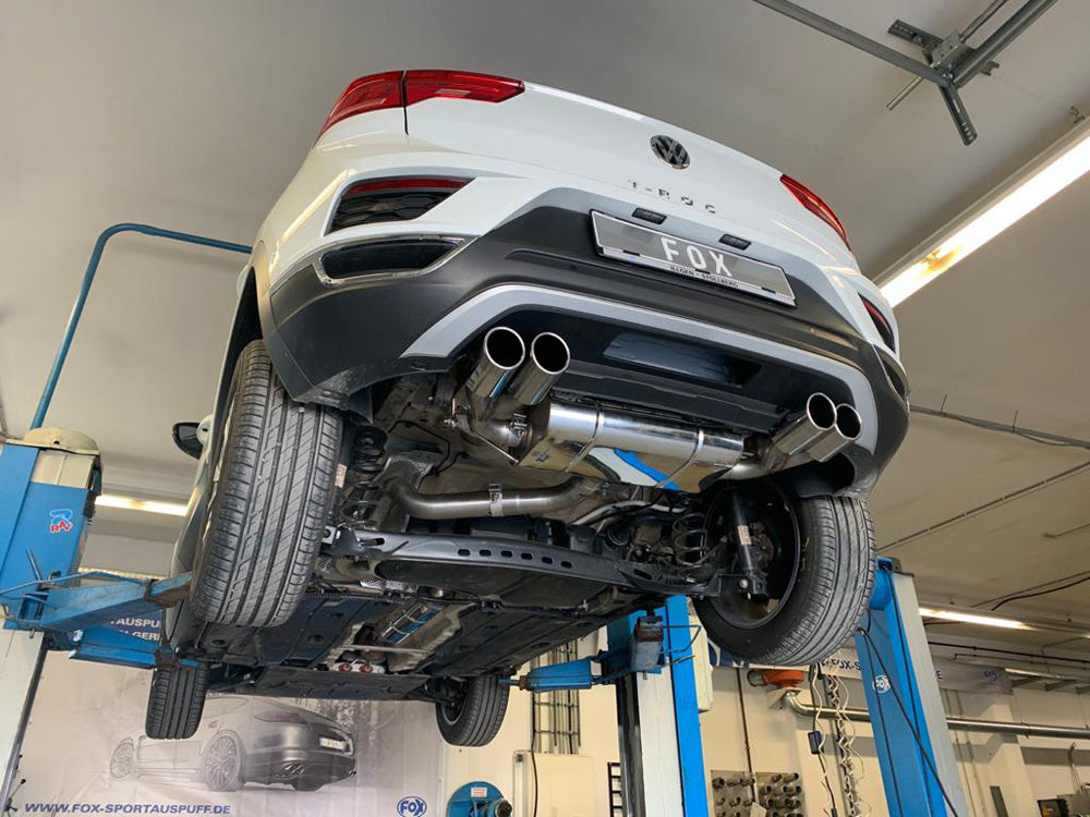 FOX VW T-Roc - Frontantrieb Endschalldämpfer rechts/links - 2x90 Typ 16 rechts/links