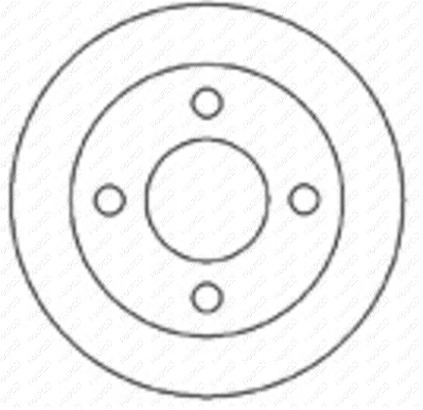 MAPCO Bremsscheibe Hinterachse 45503