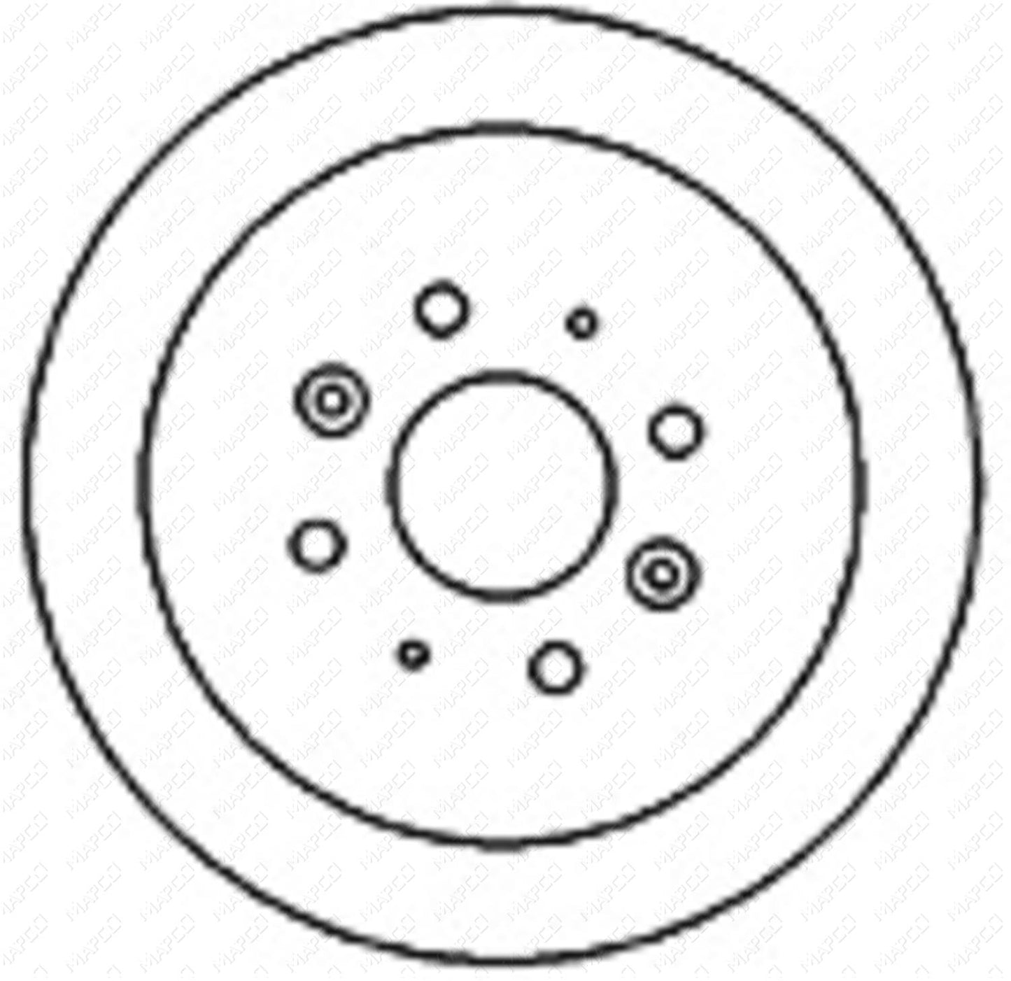 MAPCO Bremsscheibe Hinterachse 15576