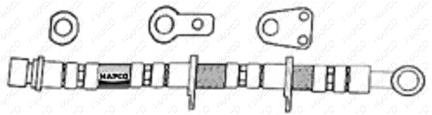 MAPCO Bremsschlauch Vorderachse rechts 3357