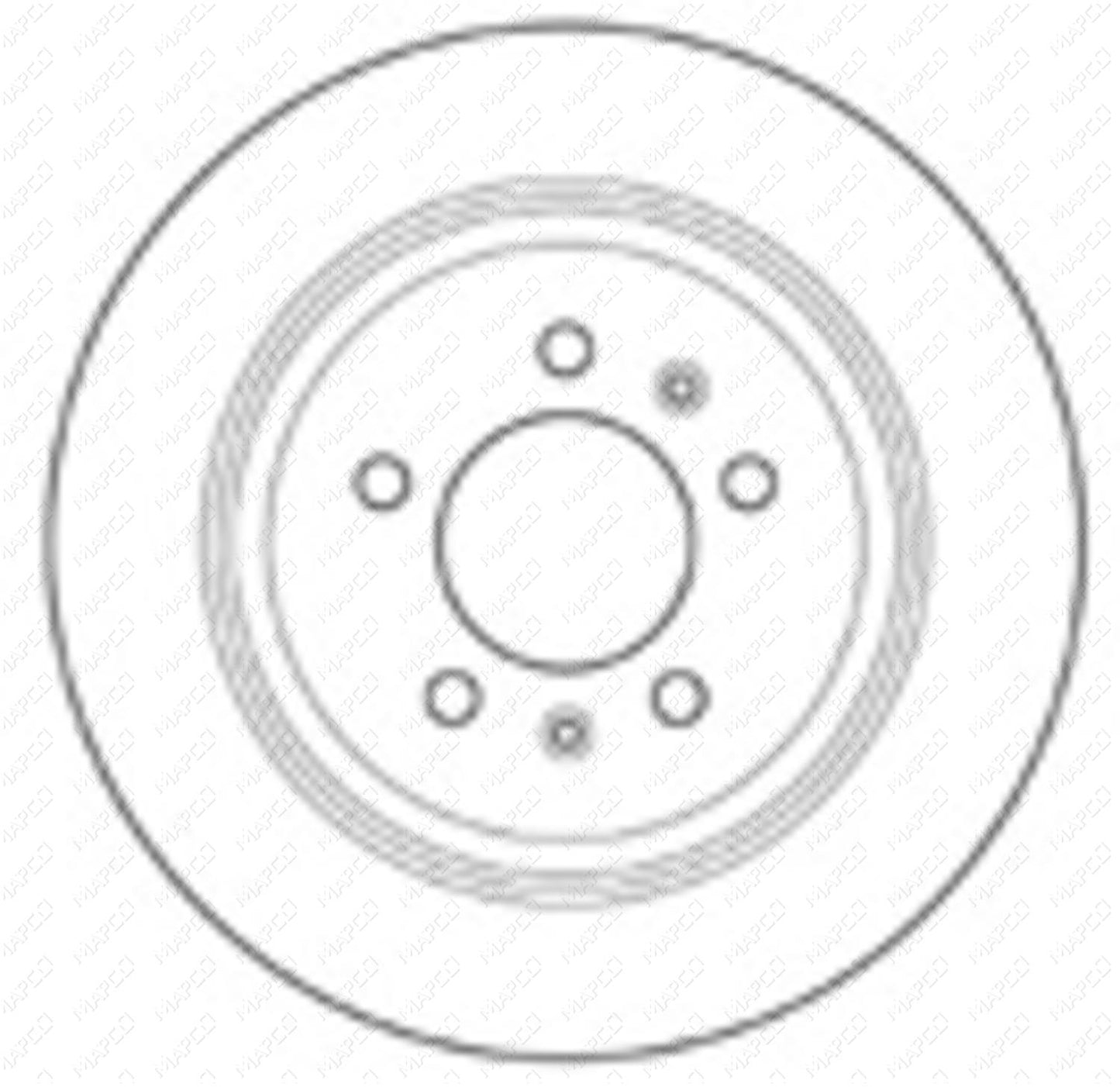 MAPCO Bremsscheibe Hinterachse 15323
