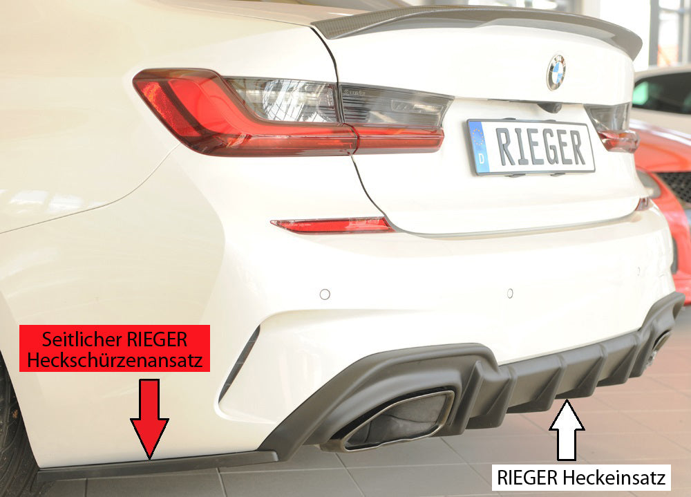 Rieger Heckschürzenansatz seitlich links BMW 3er G21 (G3K) Touring 03.19-06.22 (bis Facelift) 00053515