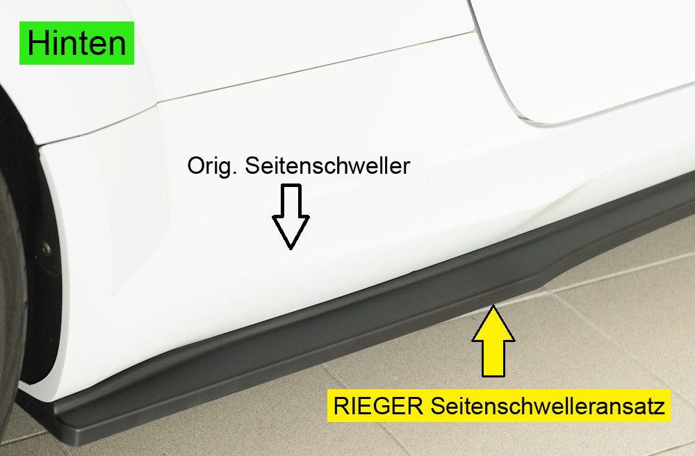 Rieger Seitenschwelleransatz (ca. 19mm) Audi TTS (8J-FV/8S) Roadster 07.14-08.18 (bis Facelift) 00055142