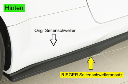 Rieger Seitenschwelleransatz (ca. 19mm) Audi TTS (8J-FV/8S) Roadster 07.14-08.18 (bis Facelift) 00055142