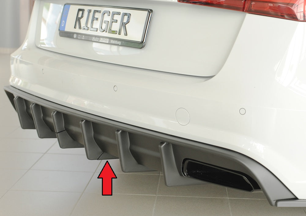 Rieger Heckeinsatz (für Fzg. mit AHK) Audi A6 (4G/C7) Lim. 09.14- (ab Facelift) 00055347