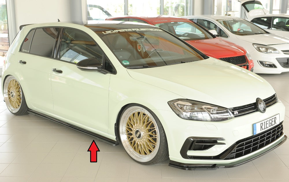 Rieger Seitenschwelleransatz (ca. 19mm) VW Golf 7 R-Line 5-tür. 02.17- (ab Facelift) 00059549