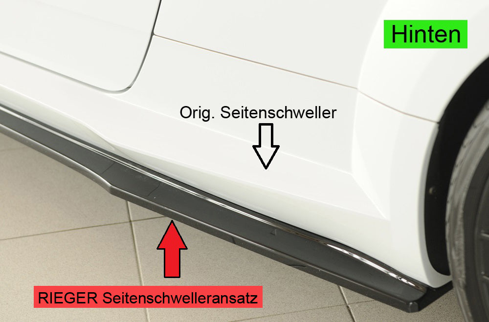 Rieger Seitenschwelleransatz (ca. 19mm) Audi TTS (8J-FV/8S) Roadster 07.14-08.18 (bis Facelift) 00088337