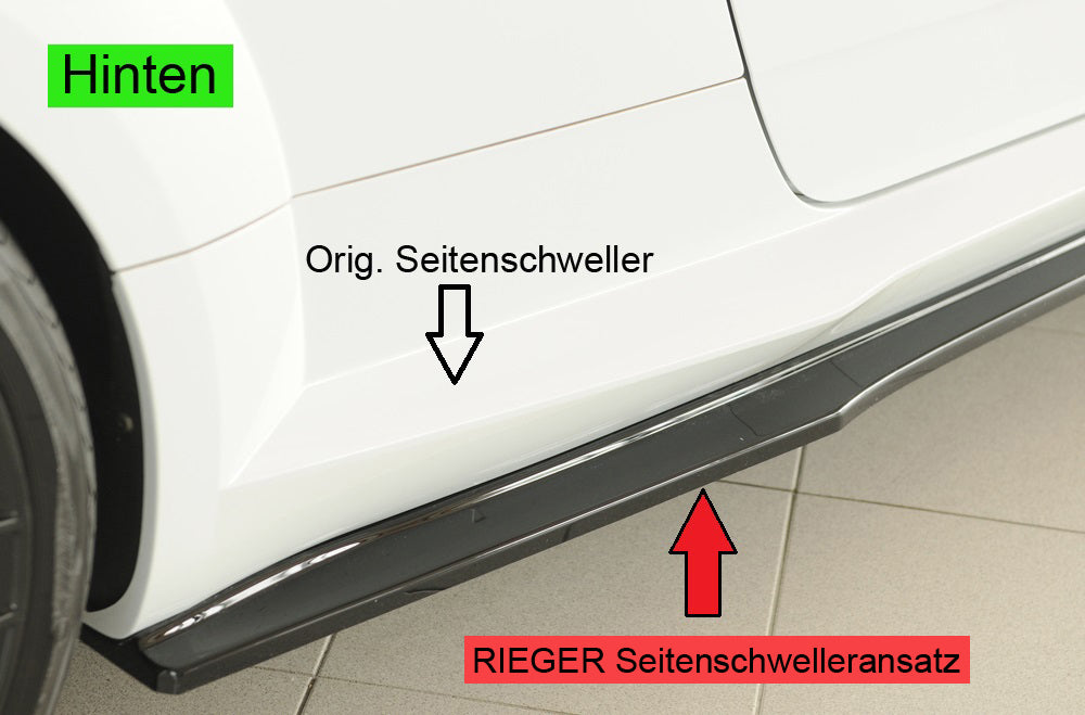 Rieger Seitenschwelleransatz (ca. 19mm) Audi TTS (8J-FV/8S) Roadster 07.14-08.18 (bis Facelift) 00088338