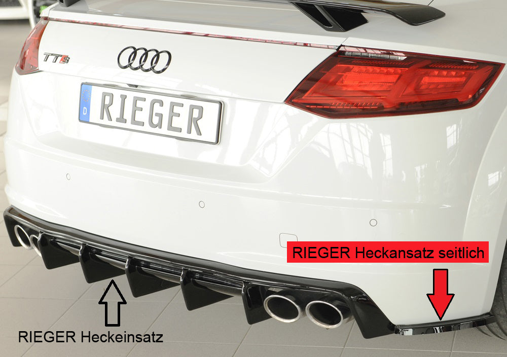 Rieger Heckschürzenansatz seitlich rechts Audi TTS (8J-FV/8S) Roadster 07.14-08.18 (bis Facelift) 00088340