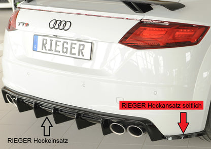 Rieger Heckschürzenansatz seitlich rechts Audi TTS (8J-FV/8S) Roadster 07.14-08.18 (bis Facelift) 00088340