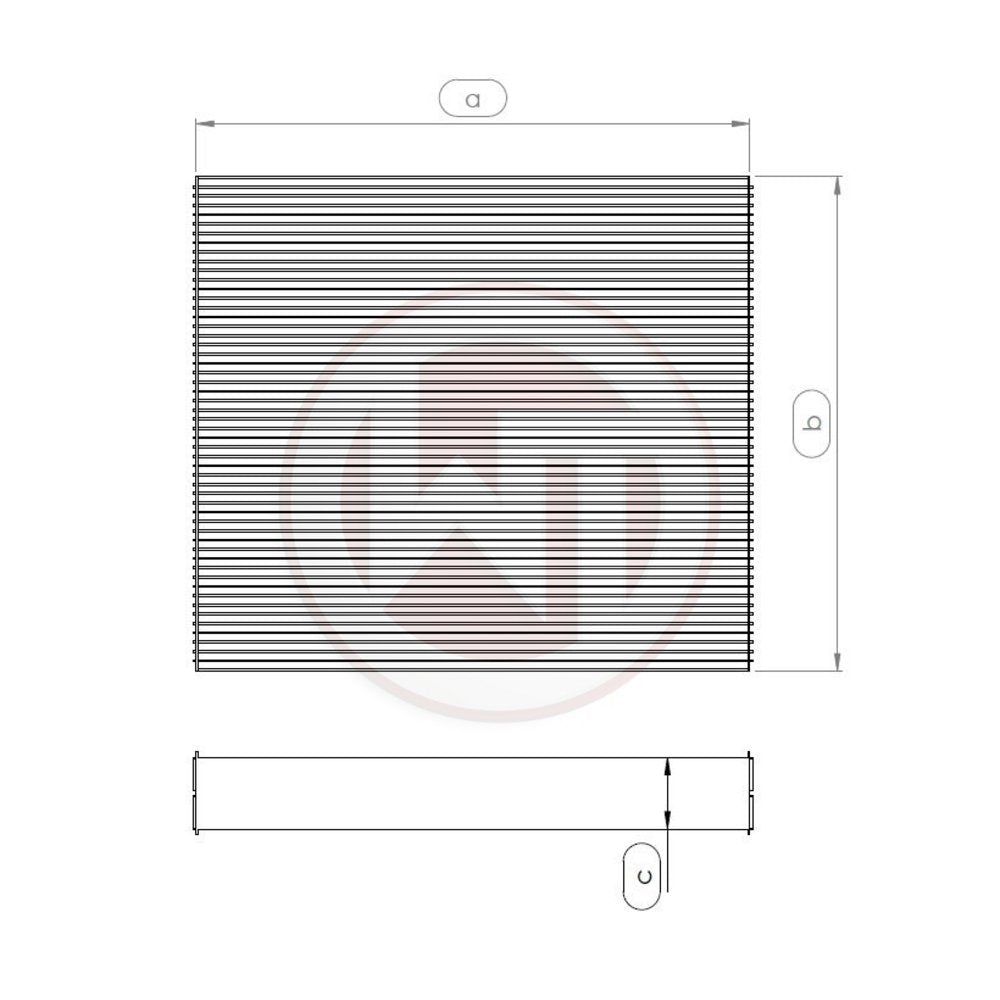 Wagner Tuning Wasserkühlernetz 563x468x32