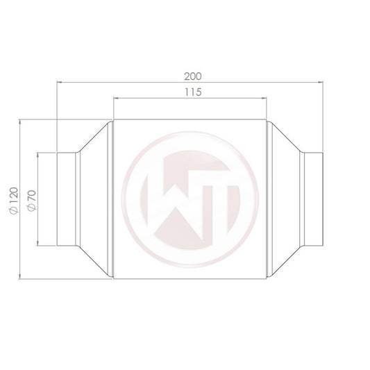 Wagner Tuning Rennsport-Katalysator 200CPSI mit EU6 Beschichtung