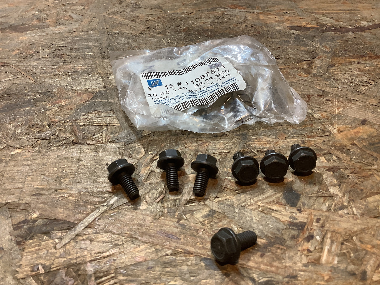 Kadett E Satz SKT Schraube M6x13, Ölwanne an Zylinderblock Original GM NEU