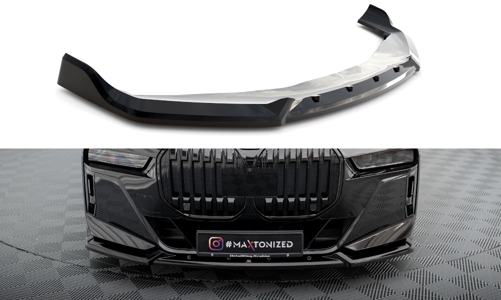 Maxton Front Ansatz V.2 für BMW 7 M-Paket / M760e / i7 M-Paket G70   schwarz Hochglanz