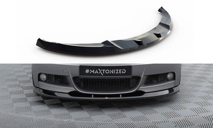 Maxton Front Ansatz V.2 für BMW 1er M-Paket E82 schwarz Hochglanz