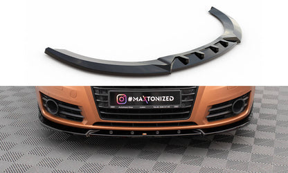 Maxton Front Ansatz V.2 für Audi A7 C7 schwarz Hochglanz