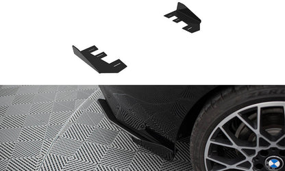 Maxton Hintere Seiten Flaps für BMW 2 Coupe G42 schwarz Hochglanz