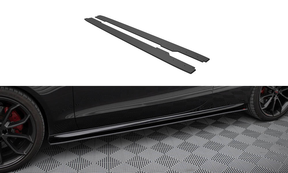 Maxton Street Pro Seitenschweller Ansatz für Audi A5 / A5 S-Line / S5 Coupe / Cabrio 8T / 8T Facelift