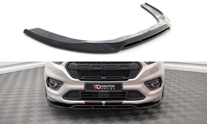 Maxton Front Ansatz für Ford Transit Custom ST-Line Mk1 Facelift schwarz Hochglanz
