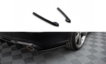 Maxton Heck Ansatz Flaps Diffusor V.3 für  Audi A6 Avant C7 schwarz Hochglanz