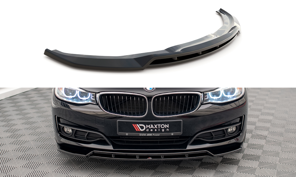 Maxton Front Ansatz für BMW 3er GT F34 schwarz Hochglanz